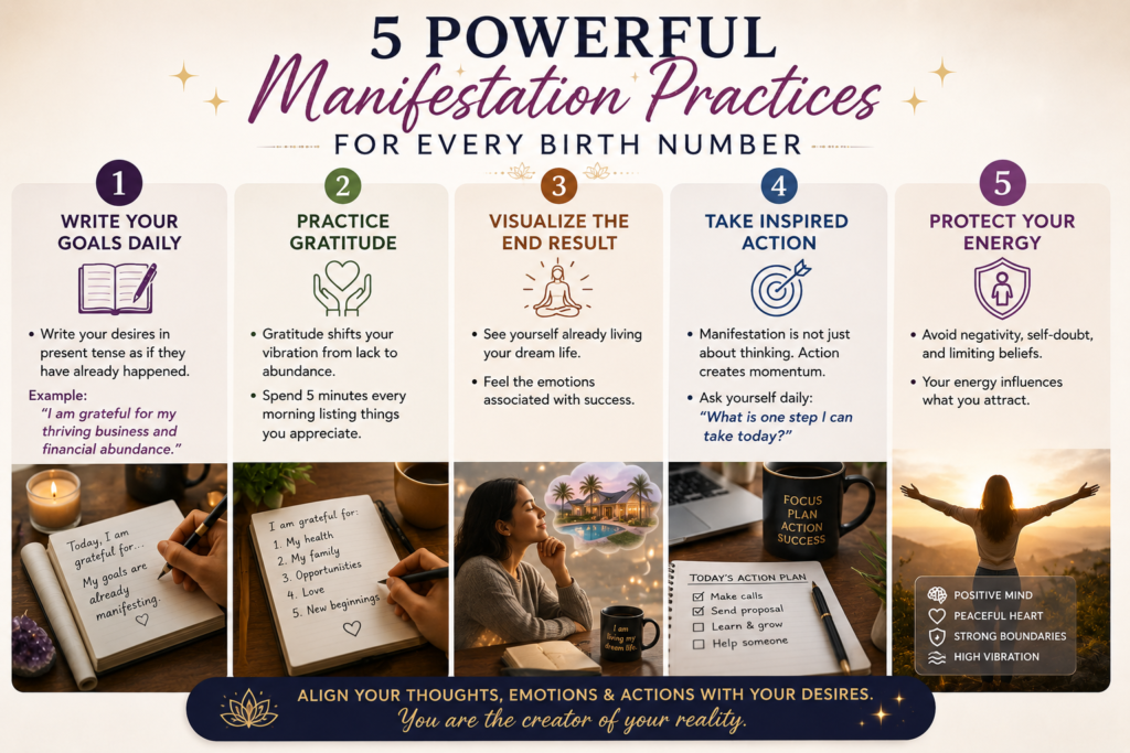 5 powerful numerology manifestation practices for every birth number